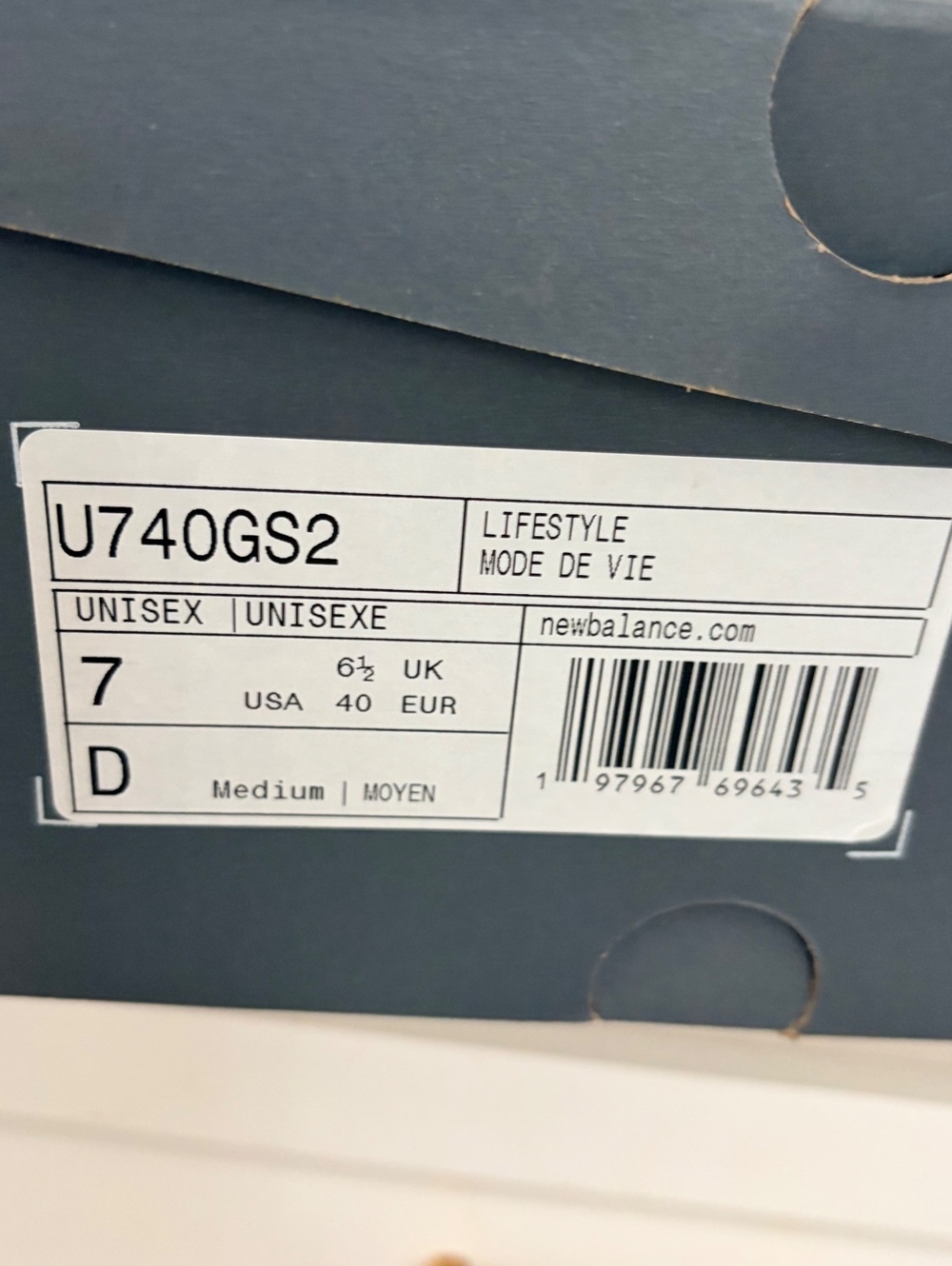 New Balance 740 Grey Day Unisex Sneakers 7 Men’s / 8.5 Women’s - Picture 7 of 7